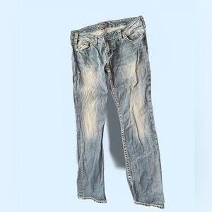 Silver Jeans Women's Straight Leg in Light Blue